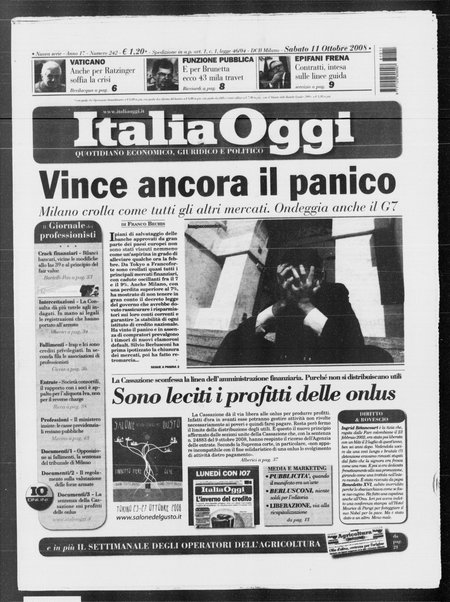 Italia oggi : quotidiano di economia finanza e politica